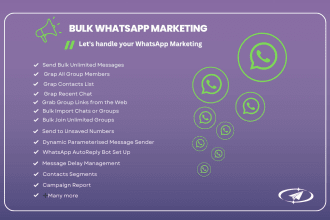 send unlimited whatsapp marketing contents without block