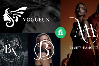 do modern fashion luxury apparel and clothing logo