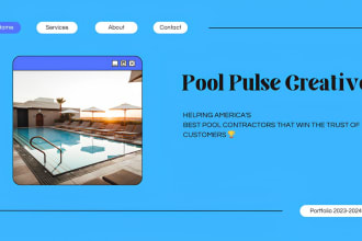 design a 10x more converting pool contractor website for you