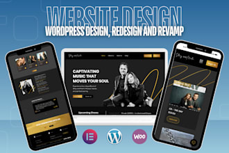 design, redesign, build and revamp wordpress website with elementor pro