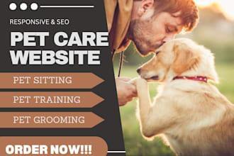 design a responsive website for your pet grooming or training business