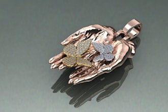 do  jewelry 3d modeling, rendering