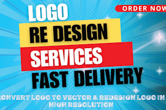 redesign, recreate logo and graphics to vector file