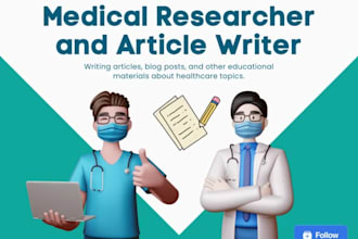 write health and medical blogs