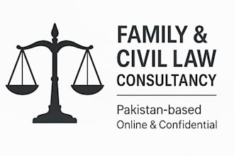 provide professional legal consultancy in family and civil matters in pakistan