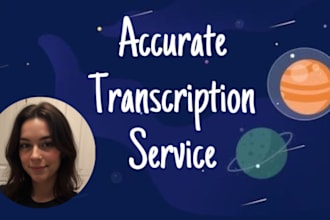 provide quality transcripts for english audio or video