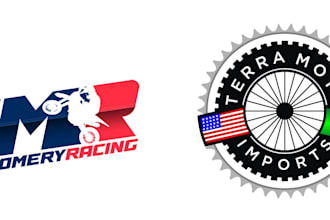 design 3 professional racing logo