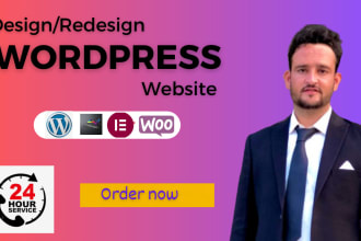 design, build, redesign, rebuild, fix and edit wordpress website