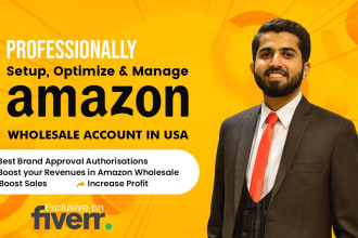 be your VA for amazon wholesale fba, handle brand approval and product research