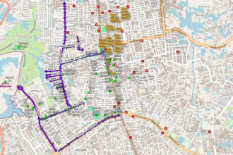 create gis map or analysis in qgis within budget