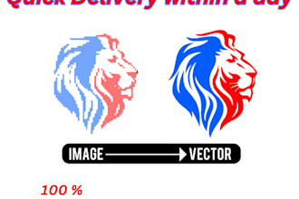 perfectly trace logo or image in vector