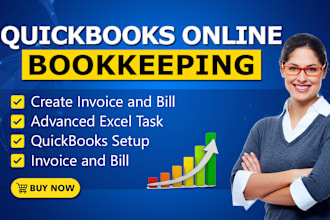 do bookkeeping setup, cleanup using intuit quickbooks online qbo and excel