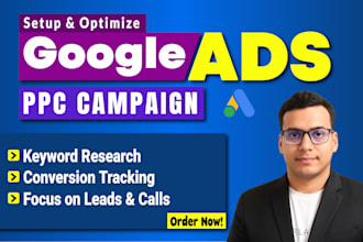 audit, setup and optimize google ads PPC search campaign as SEM specialist
