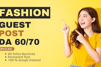 do fashion guest post on high da fashion blog with dofollow backlinks