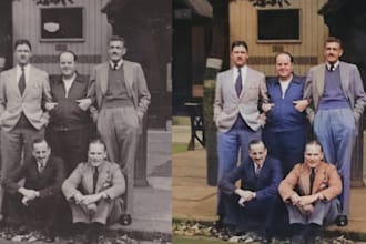 restore your old photos, colorize photos, and restoration