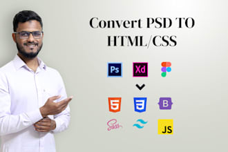 convert your PSD file to a responsive webpage