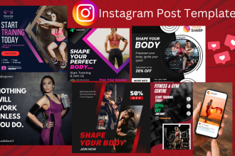 design aesthetic instagram post and social media post