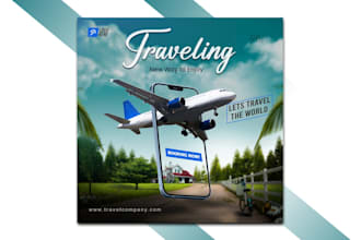make professional and modern instagram post design
