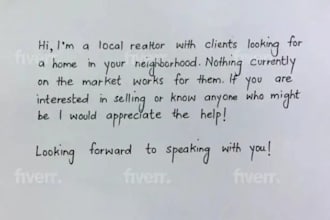 handwrite anything for you