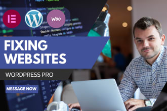 fix wordpress, elementor and woocommerce websites