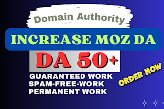 increase moz da 30 plus domain authority from any point