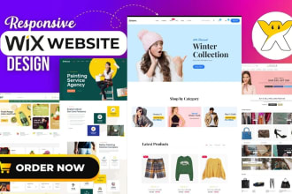 build wix website, design or redesign wix website, wix landing page