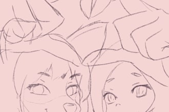 sketch your vtuber, character to live