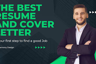 make professional resume , CV , and cover letter