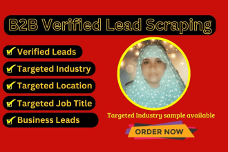 do b2b lead generation email list building and data scraping