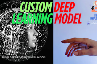 develop deep learning model using pytorch or tensorflow