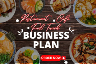 write food truck business plan, restaurant, cafe business plan for startups