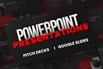 design powerpoint presentation, pitch deck, and google slide