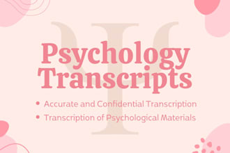 transcript with a psychological focus