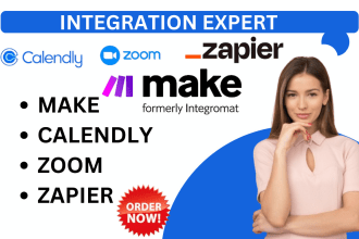 setup calendly, zoom, zapier expert acuity scheduling