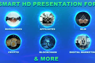 create smart pptx crypto MLM affiliates HD presentation for your business