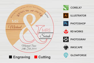 design laser engraving and cutting files from your images