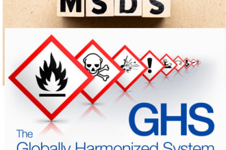 create ghs safety data sheet msds sds for USA eu or amazon