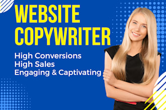 offer expert copywriting for website and landing pages