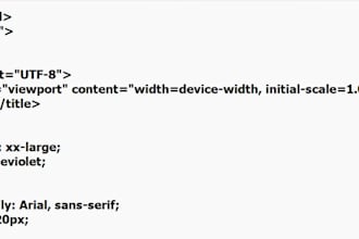 design web applications responsive design by using HTML, CSS, javascript