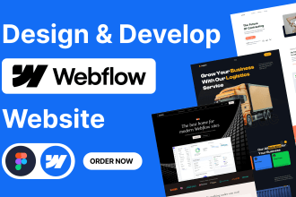 design or develop webflow website, convert figma to webflow, webflow expert