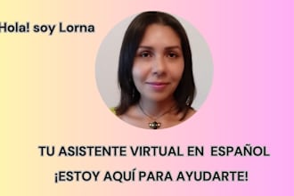 be your personal virtual assistant in spanish