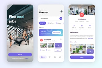 develop job board app, recruiting, hiring, staffing agency website