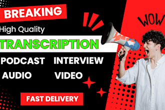 do podcast transcription and interview transcription