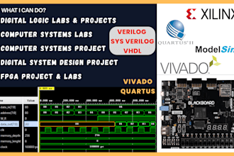 do verilog systemverilog vhdl labs projects vivado ise quartus modelsim