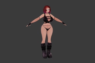 do vrchat avatar, furry avatar , fursona, nsfw, 3d model for vr, vtuber
