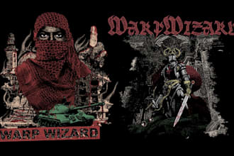 make black, dark, death metal design for you