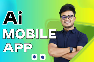 do ai website, mobile app, chatbot app development ai agent