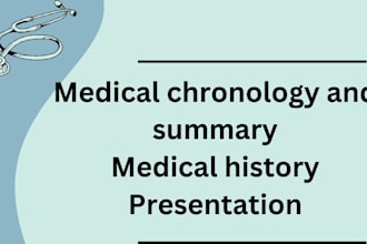 medical chronological summary and history presentation