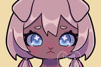 draw anime or furry chibi icon in 24 hours