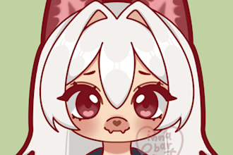 draw anime or furry chibi icon in 24 hours